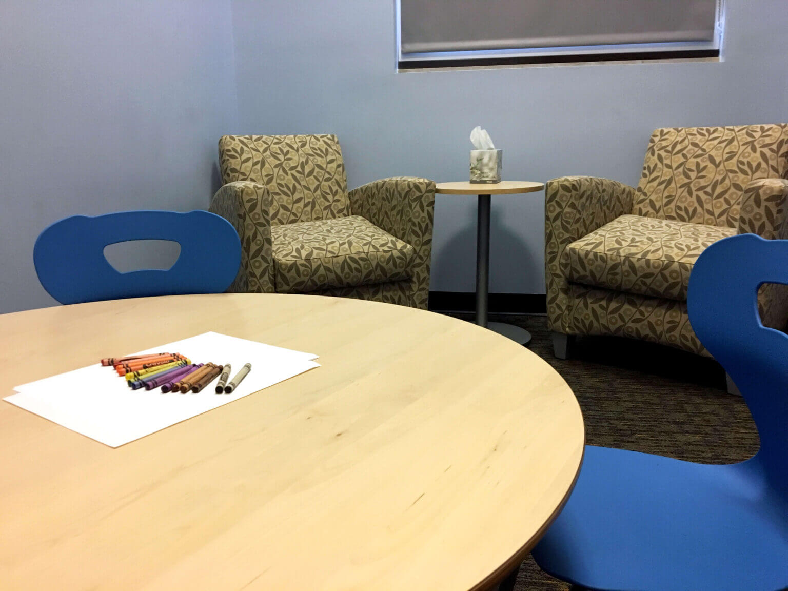 A photo of an Interview Room at Safe Shores