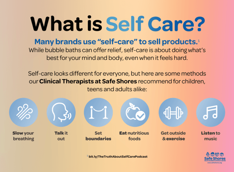 SelfCare Tips for Children Safe Shores The DC Children’s Advocacy